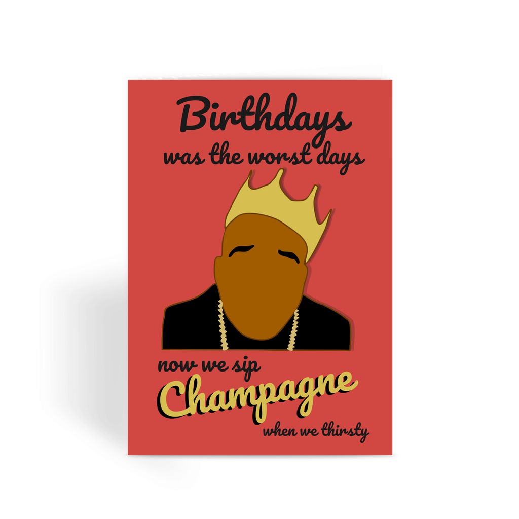 Biggie Smalls/Notorious B.I.G Birthday Card - Hip-Hop Greeting Cards – The New Aesthetic Store